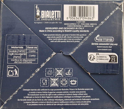 Bialetti Moka Express Natale 2025, Caffettiera Rossa 1 Tazza, Edizione Speciale Joyful Memories, 60ml in Alluminio