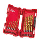 Milwaukee Metal Drill Bit Set 48894759 56-Piece HSS-G Red Hex Titanium Shockwave, 1 W, 0 V