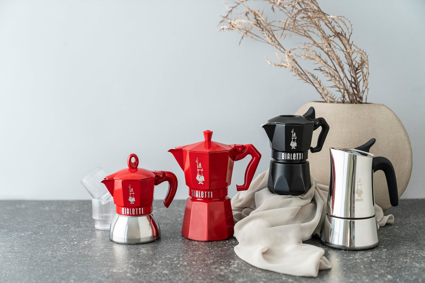 Bialetti Moka Exclusive 3 Tazze Vintage (3 tazze, Silver)