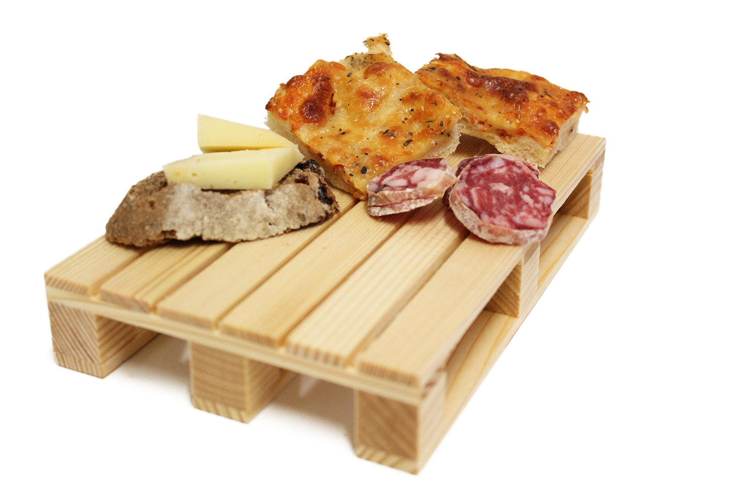 CALDER 4520 Tagliere Oliato a Forma di Pallet in Legno di Abete 20x13x3 cm