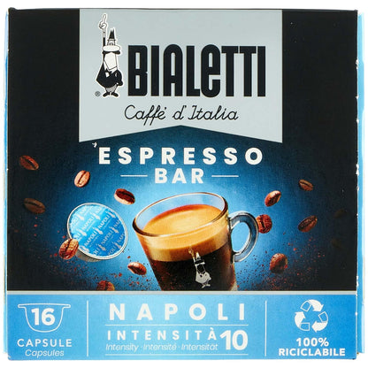 Bialetti Caffè Napoli Gusto Intenso 1 Scatolina da 16 Capsule