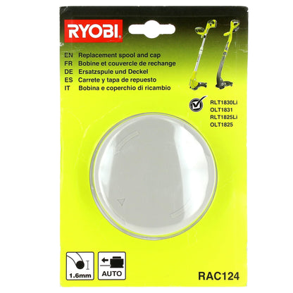 Single Line Spool 1.6 mm for Ryobi 18V ONE+ and RLT2925 Trimmer