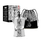 BIALETTI Moka Express Anniversary 3 Tazze | Caffettiera in Alluminio Celebrativa 90th Anniversario