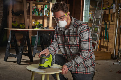 Ryobi RPS18-0 18V Delta Handheld Sander, Battery Not Included, for Light and Finishing Applications, Suitable for Narrow Spaces, Orbit Diameter 1.8mm