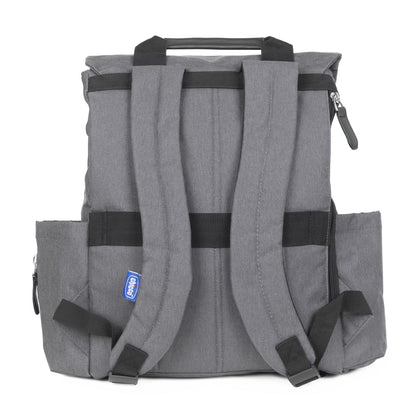 Chicco Lightweight and functional backpack for parents, equipped with thermal pockets, practical, elegant and functional, with magnetic closure, dark gray