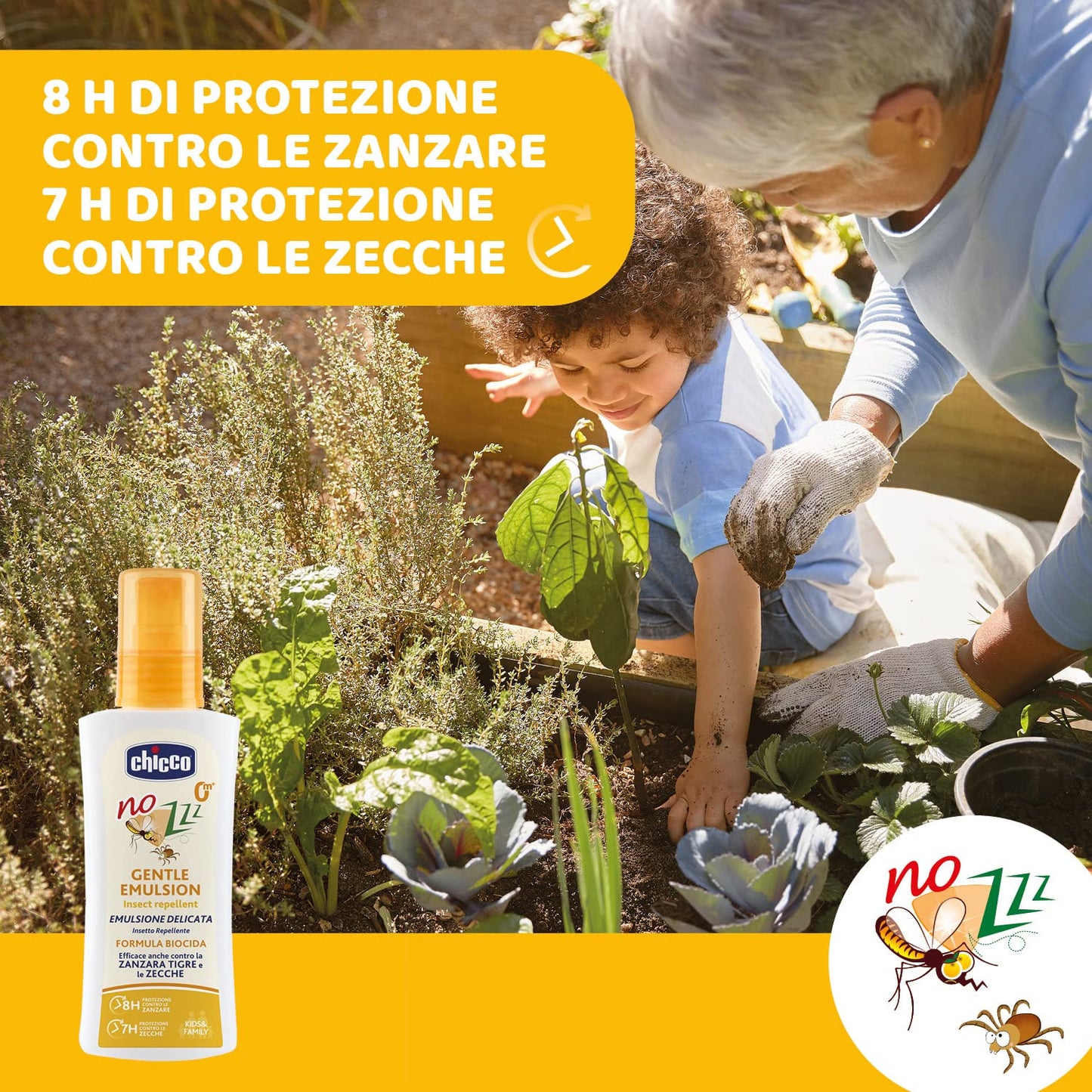 CHICCO Insect Repellent Lotion, 100 ml, delicate protection also suitable for younger children, starting from 0 months of age