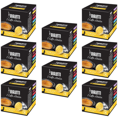 Bialetti Capsule Venezia - Set 8 confezioni da 16 capsule