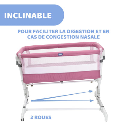 Chicco Next2Me Pop Up Culla Neonato Fianco Letto, Chiusura Compatta, Trasportabile Ovunque, Altezza Regolabile, Inclinabile, Materasso e Borsa da Viaggio Inclusi, Orchid