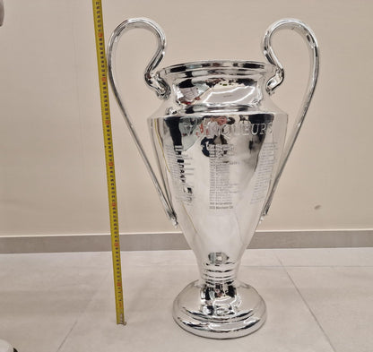 Trophée de la Ligue des Champions 2023 | Reproduction Trophée Coupe des Champions en Résine 77 cm avec Gravure des Equipes Gagnantes