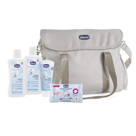 Chicco Natural Sensation Borsa, Set Cura del Bambino 24H, Idee Regalo, 0+ Mesi
