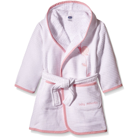 Chicco, Accappatoio per bambine, 12+ mesi, Bianco (white)