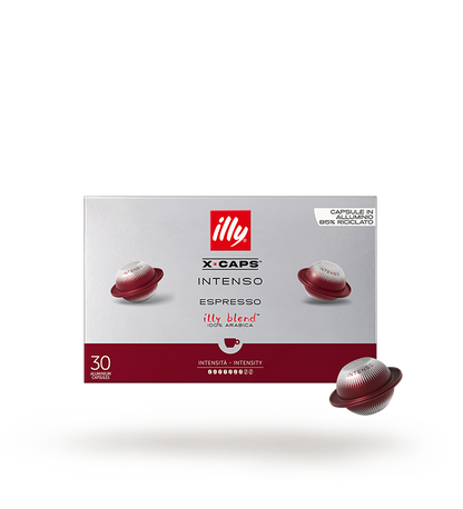 ILLY X-CAPS Caffè Espresso in Capsule di Alluminio, 100% Arabica, Gusto Morbido, 120 Capsule Cassico, Intenso o Decaffeinato