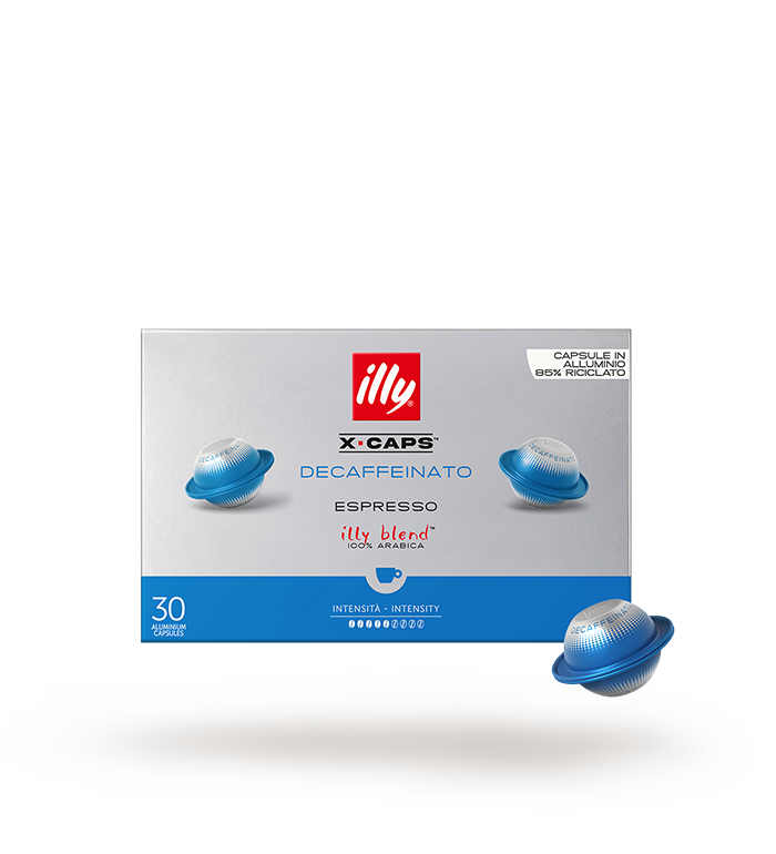 ILLY X-CAPS Caffè Espresso in Capsule di Alluminio, 100% Arabica, Gusto Morbido, 120 Capsule Cassico, Intenso o Decaffeinato