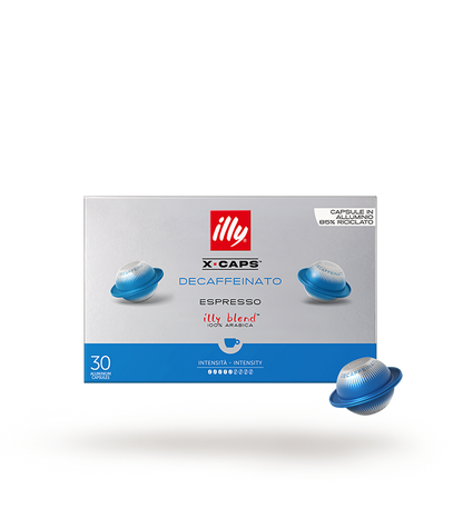 ILLY X-CAPS Caffè Espresso in Capsule di Alluminio, 100% Arabica, Gusto Morbido, 120 Capsule Cassico, Intenso o Decaffeinato