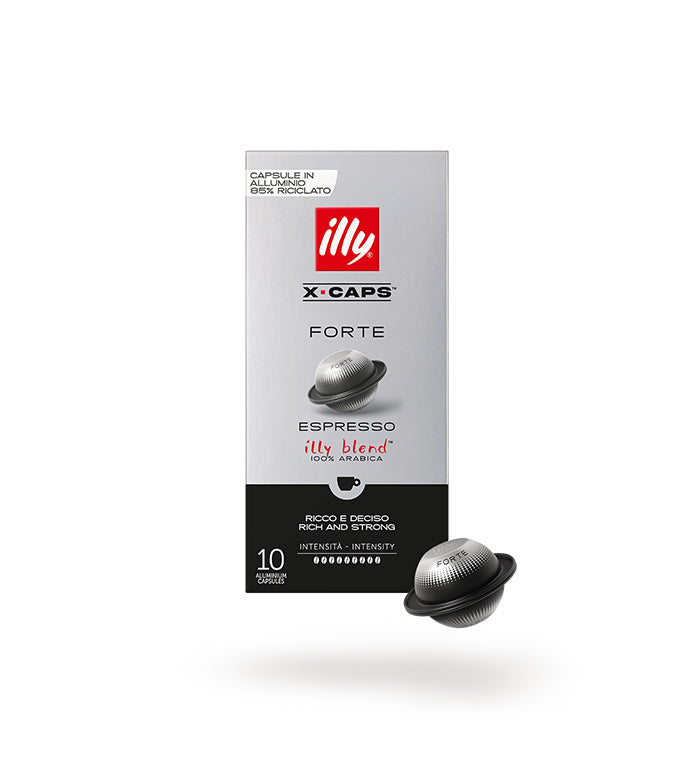 ILLY X-CAPS Caffè Espresso in Capsule di Alluminio, 100% Arabica, Gusto Morbido, 120 Capsule Cassico, Intenso o Decaffeinato