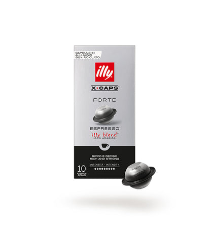 ILLY X-CAPS Caffè Espresso in Capsule di Alluminio, 100% Arabica, Gusto Morbido, 120 Capsule Cassico, Intenso o Decaffeinato