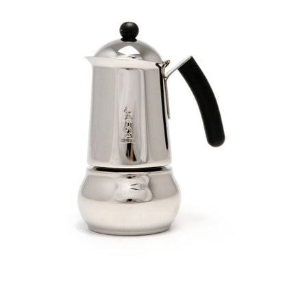 Bialetti Class Moka in acciaio INOX da 4 tazze, colore: Nero