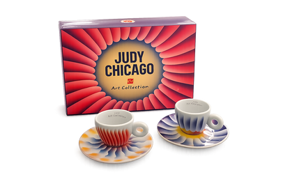 illy ART COLLECTION 24624-2 Judy Chicago 2 Tazze da Espresso Numerate e Firmate