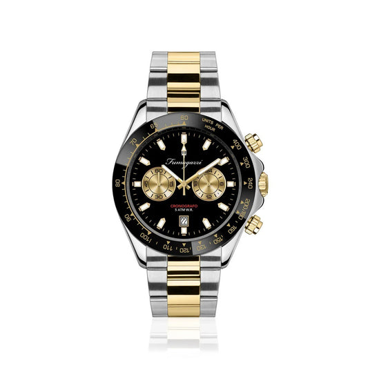 Orologio Fumagazzi Blasphemo | ø39 mm Cassa acciaio con Ghiera Acciaio Chiusa, Movimento cronografo, OS21, Cinturino Acciaio, 5 ATM.