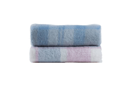 LANCALOR Plaid Marrone in Lana Mohair di alta qualità 100% made in Italy 200cm lunghezza