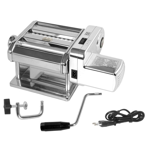 MARCATO Ampia 180 mm Motor Sfogliatrice Cromo Pasta Maker ITALY+ PastaDrive 220V