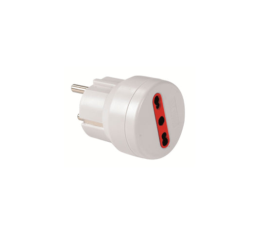 ROSI RS70140 Adattatore Spina Schuko 16A 2P+T S30 / Presa Bipolare P17/11 16Ah
