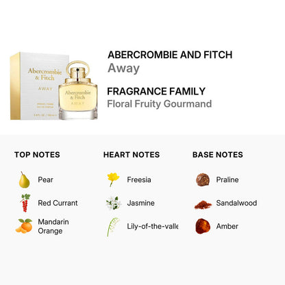 Profumo da Donna Abercrombie & Fitch - Away - Eau de Parfum, 100ml
