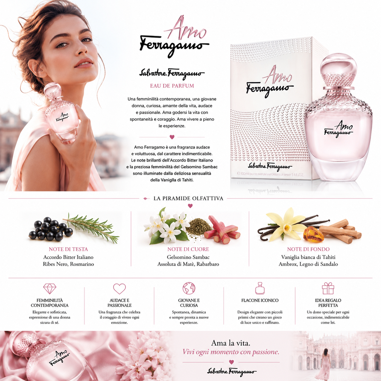 Profumo Donna Salvatore Ferragamo Amo Ferragamo Eau de Parfum 100ml Spray