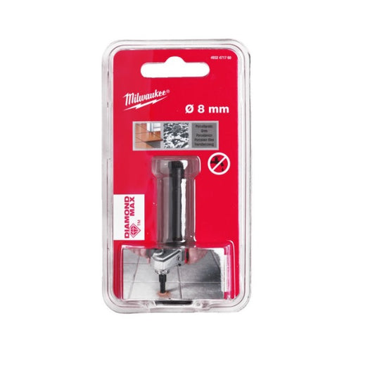 Milwaukee DIAMOND MAX Punta Diamantata 8 mm Attacco M14, per Materiali molto Duri