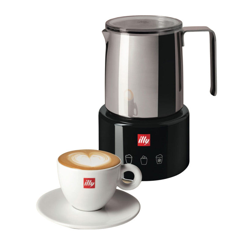 illy Milk Frother – montalatte elettrico nero by Piero Lissoni