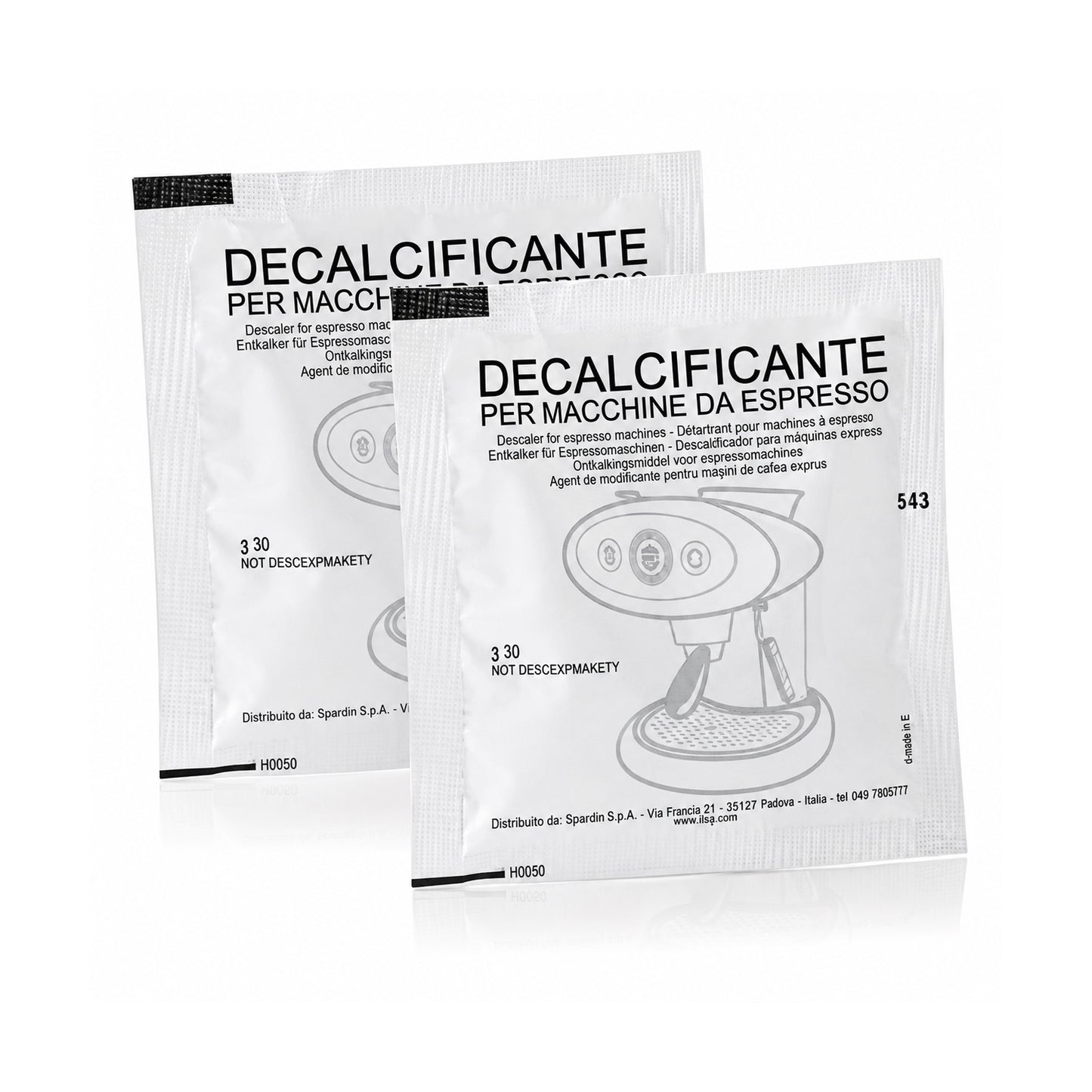 2 Buste Decalcificanti per Macchine da Caffè, Decalcificante illy, Disincrostante Francis