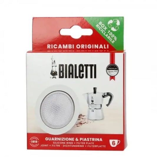 Bialetti 0800040 1 Guarnizione e Filtro per Moka Induction 6 Tazze