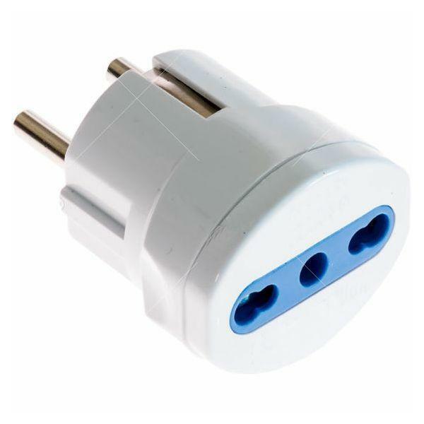 ROSI RS70140 Adattatore Spina Schuko 16A 2P+T S30 / Presa Bipolare P17/11 16Ah