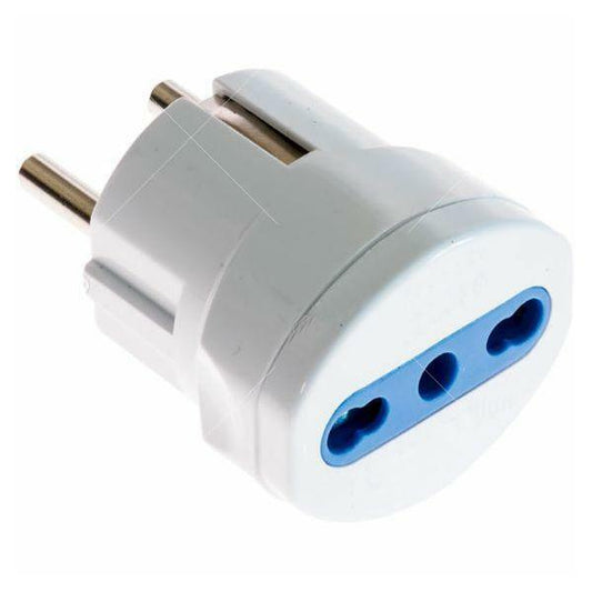 ROSI RS70140 Adattatore Spina Schuko 16A 2P+T S30 / Presa Bipolare P17/11 16Ah