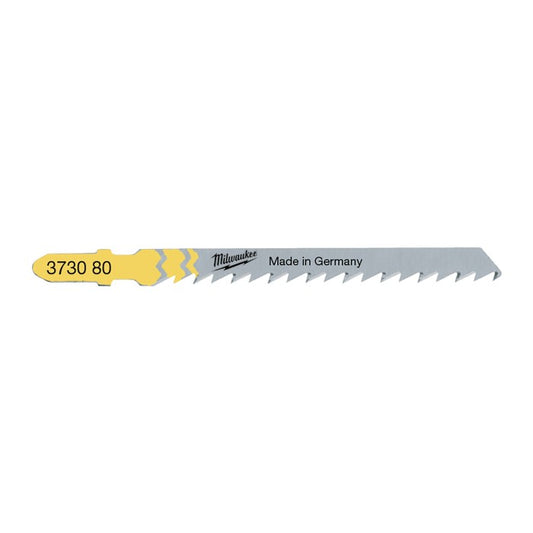 MILWAUKEE 5 Lame per Seghetto Attacco a T | Lunghezza Lama 75mm | per Legno