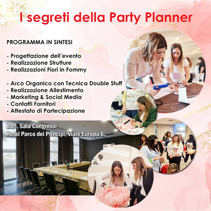Corso Di Formazione " I segreti Delle Party Planner" | Bari 26/27 Ottobre