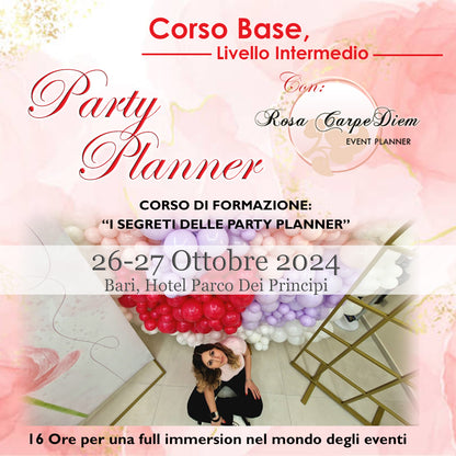 Corso Di Formazione " I segreti Delle Party Planner" | Bari 26/27 Ottobre