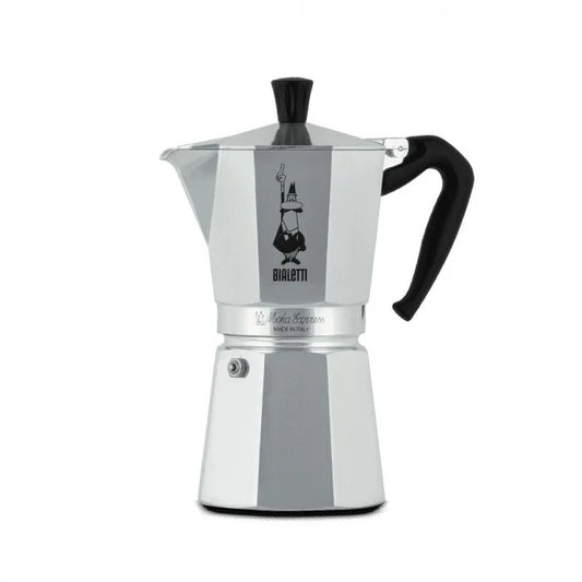 Bialetti Caffettiera 9 Tazze Moka Express Molto Grande in Allumino