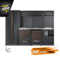 BETA C45PRO 2.0 Arredo Officina Combinazione Completa con Banco Lavoro da 61cm in Acciaio, Pensili, Cassettiera, Armadio + 268 Utensili