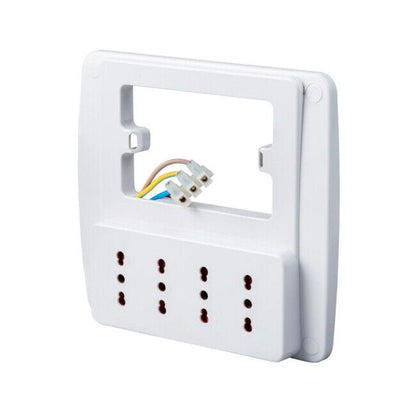 ROSI RS94130 Emilia Smart Multipresa da Parete Bianco 4 Prese Bivalente 16A 250V