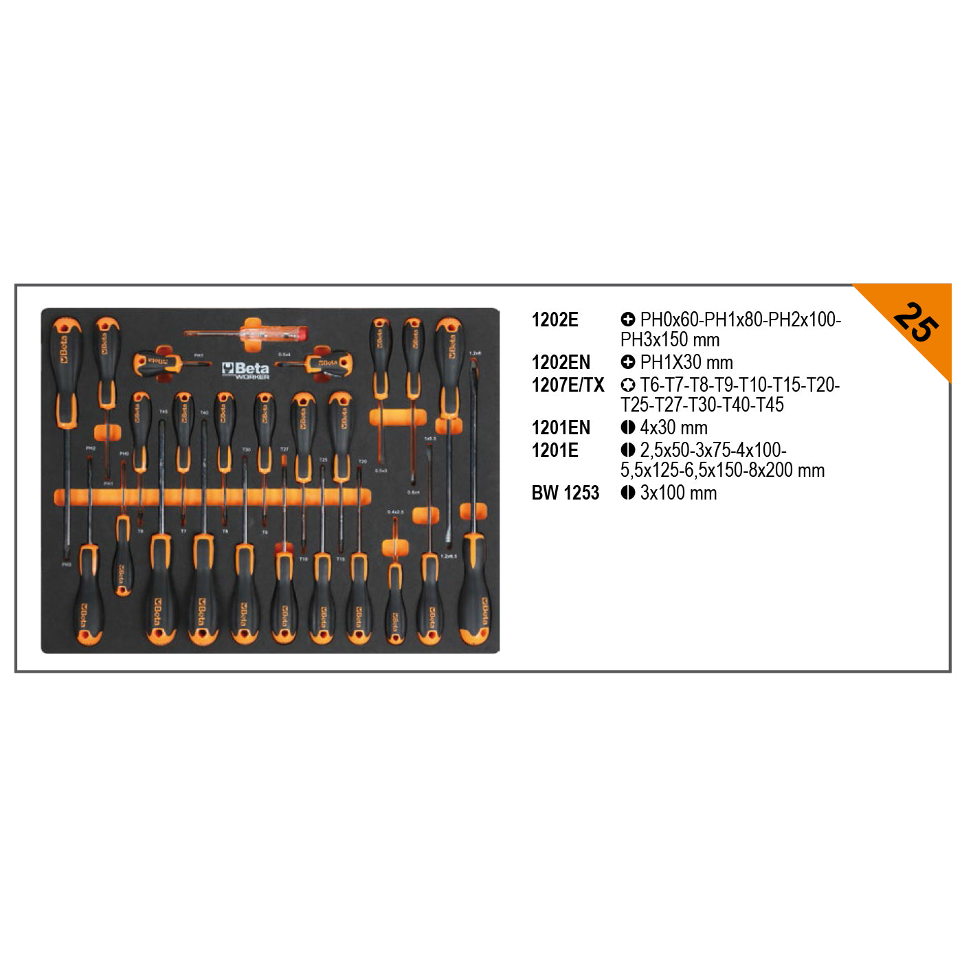 BETA C45PRO 2.0 Arredo Officina Combinazione Completa con Banco Lavoro da 61cm in Acciaio, Pensili, Cassettiera, Armadio + 268 Utensili