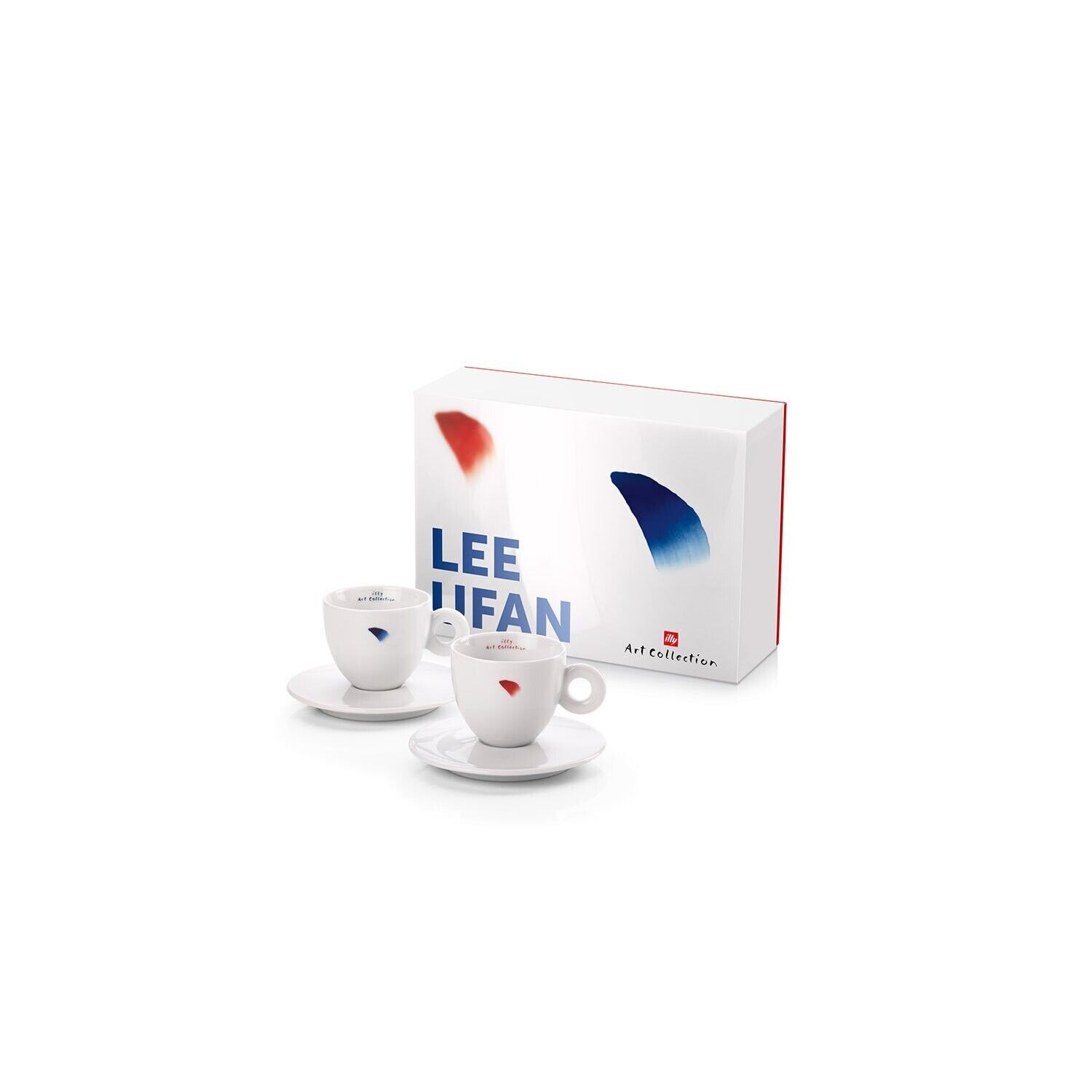 ILLY ART COLLECTION 24730 Lee Ufan 2 Tazze da Cappuccino Numerate Firmate